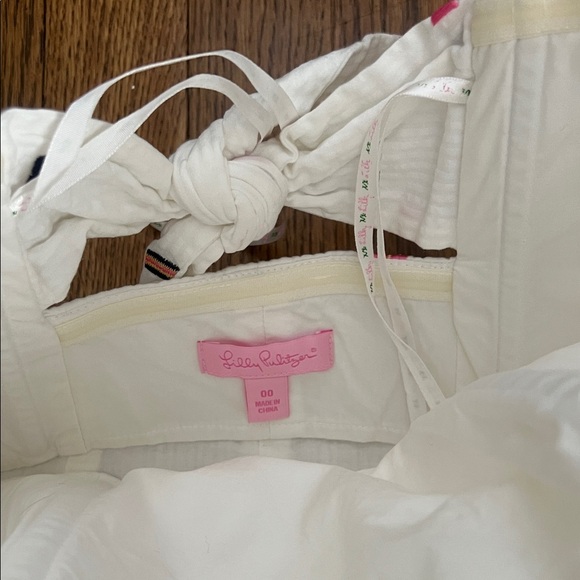 Lily Pulitzer Strapless Dress with Nautical Flag Embroidered Accents - Picture 3 of 4